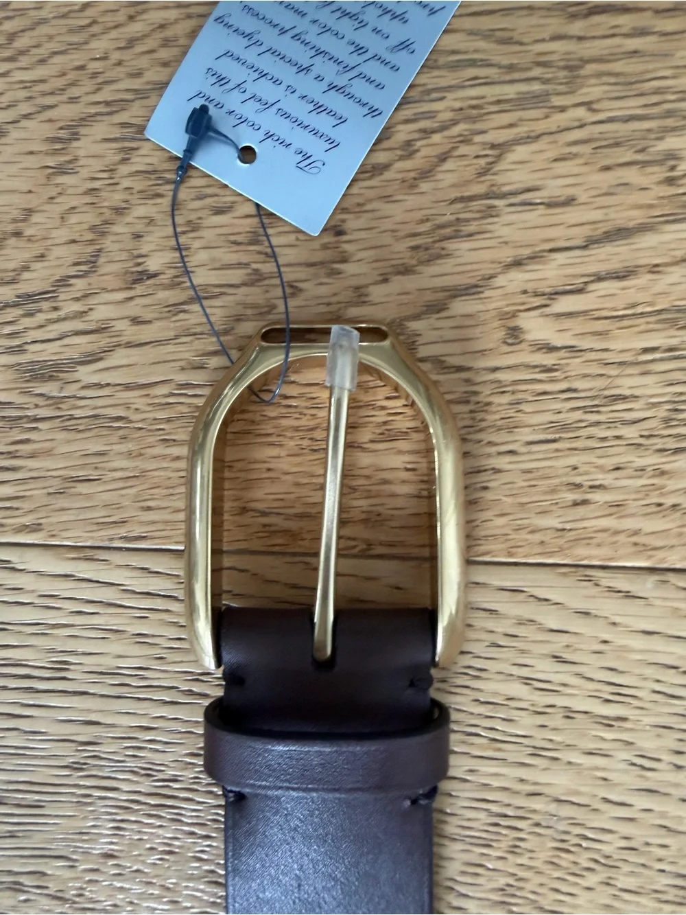 Ralph Lauren Purple Label Wellington Equestrian Leather Belt Luxury Italy 38